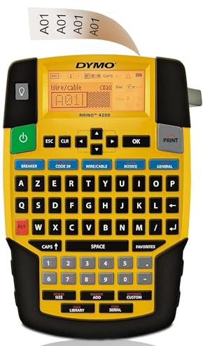 DYMO RHINO 4200 - Impresora de etiquetas (130 mm, 175 mm, 58 mm, 88 mm, 156 mm, 230 mm) (importado)