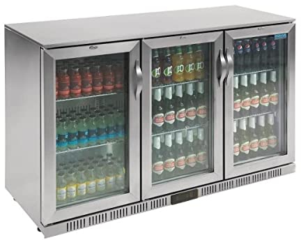 Polar GL009 Bottle Cooler, Triple Hinged Door, 330 L