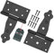 KOTARBAU® Cerniera per Cancello T 100 mm (3.94 in) 2pz rivestite in polvere serratura cancelletto chiusura porta portile persiane perno cardine