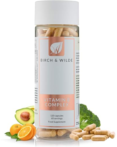 Vitamin B Complex High Strength with Vitamin C – Methylated B1, B2, B3, B5, B6, B7, B9 & B12 – Energy, Stress & Fatigue Support – 120 Vegan Capsules for Women & Men – Made in UK (2–4 Month Supply)