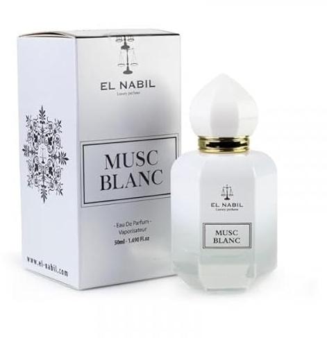 El Nabil Musc Blanc 50 ml Eau de Parfum Spray für Damen und Herren Moschus