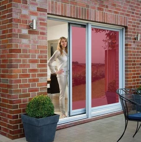 Active Film Mirror Red – Privacy One Way Pro Window Tinting Tint Film One Way, Solar Control Red Reflective Window Film (50cm, 2m)