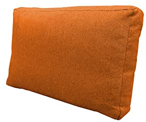 chilly pilley® Palettenkissen Set oder Einzeln mit abnehmbaren Bezügen – Weiche Sitz- und Rückenkissen für Europaletten, Viele Farben & Größen – Komfortable Auflagen (Rückenlehne 60x40x12 orange)