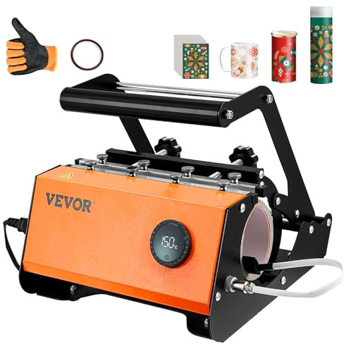 VEVOR - Becherwärmepresse, Heißpressmaschine für 30 Unzen Tassen, Sublimationstransfer 31 bis 15 Unzen, 16-25 Unzen, gerade und dünne Becher, Tassenwärmepresse