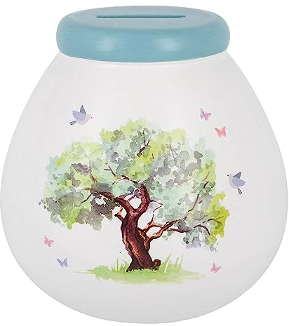 Pot of Dreams Limited Edition of Money Boxes from Dogs & Cats to Home & Tree of Life - SMASH to open savings bank (Tree of Life), 14cm x 14cm x 14cm, K92530