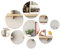 9 PCS Espejos Adhesivos de Pared Redondos, Espejos Autoadhesivos Pared Espejo Pegatinas de Pared Espejos Adhesivos de Pared de Acrílico Pegatinas de Espejo para Hogar Baño Dormitorio (4 Tamaños)