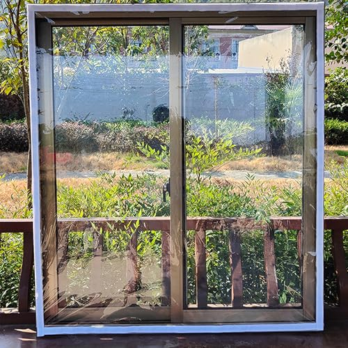 Fenster Isolierfolie,Thermo Cover Transparente,Selbstklebend Fensterfolie,Kälteschutzfolie Fenster,Energiesparende,für Büro und Haus,Kinderleichte Klebemontage,Anpassbar (140x180cm)