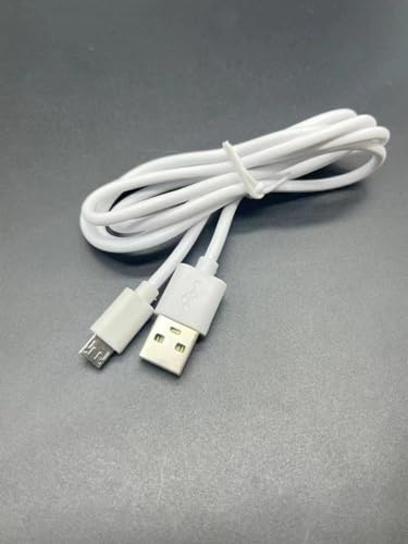 PLAREGEKE Micro USB 2.0，Charger Charging Cable，High Speed Data Sync Compatible for Samsung Galaxy, Android Phone ， Playstaion 4, PS4 Slim/Pro, PS4 Slim/Pro, Xbox One S/X Controller (6.6 FT) (White)