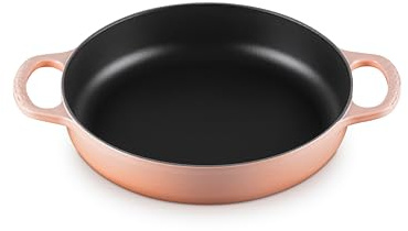 Le Creuset Poêle en fonte émaillée Signature Everyday 28 cm, Peche