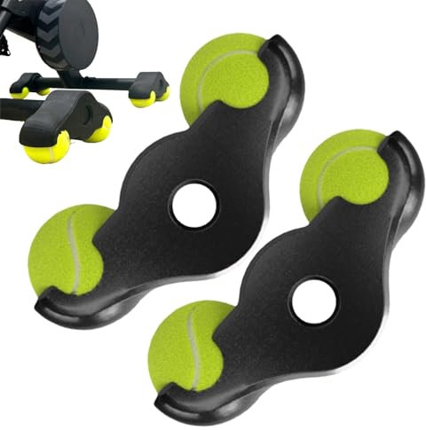 Rocker Feet Adapters for WAHOOS Kickr Core, reibungsarme Tennisfüße für weiche Böden, geräuschreduzierende Wippplatte, Reduzier-Wippplatte, Tennis-Stabilisierungsfüße, Indoor-Cycling-Zubehör