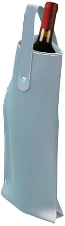 -Weintasche - Picknicktasche zum Kühlen von Wein | Weintragetaschen mit Griffen | isolierter einzelner Flaschenhalter | einzelne riu Champagnertasche, Cyan Blue, riferimento alla