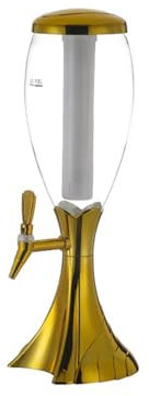 Torre de cerveza FeiYeup - Dispensador de bebidas brillante con grifo, torre de cerveza, dispensador de bebidas versátil, perfecto para fiestas de bar y reuniones al aire libre