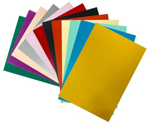 INCAUCA Schrumpffolie aus Kunststoff, mattiert, Schrumpffolienblätter, Schrumpffolienbögen, zum Basteln, für Schlüsselanhänger, Kunsthandwerk, Ornamente, Schmuckherstellung, 20 x 29 cm (A)