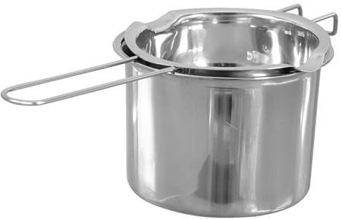 PHENOFICE Stainless Steel Melting Pot for Butter Cheese Chocolate Kitchen Gadget Lid for Candle Making and Wax Melt