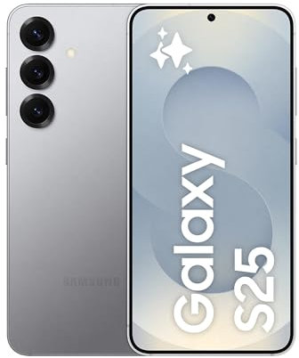 Samsung Galaxy S25 Smartphone AI, 3 anni di Garanzia del produttore, Display 6.2'' FHD+ Dynamic AMOLED 2X, Fotocamera 50MP, RAM 12GB, 256GB, 4.000 mAh, Silver shadow [Versione italiana]