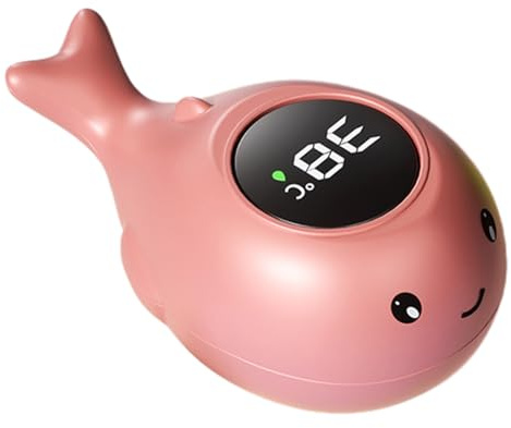 Termómetro De Baño Para Bebé, Termómetro Para Bebe Con Formade Ballena, Pantalla Fácil De Leer De Seguridad, Para Bañera, Termómetros De Agua Digitales Temperatura Óptima Para Bañera