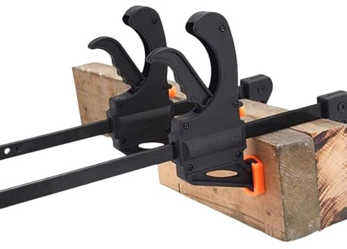 Woodworking F Clamp Wood Work Bar Clip Hard Quick Ratchet Speed Squeeze Release DIY Carpentry Hand Tool Gadget 4inch Heavy Duty