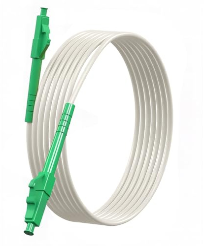 Lumitrex 10m Cable de Fibra Óptica LC a LC Jarretera Simplex Monomodo OS2 LSZH Cable Extensión Fibra Óptica LC para Freebox Router FTTH FTTB Redes de Alta Velocidad