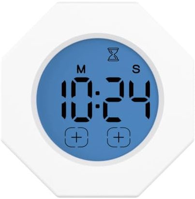Asyduey Temporizador Pomodoro, Temporizador de Productividad Cuadrado, Temporizador de Enfoque con Gravitacional Octogonal, Alerta de Sonido Ajustable y Silencioso