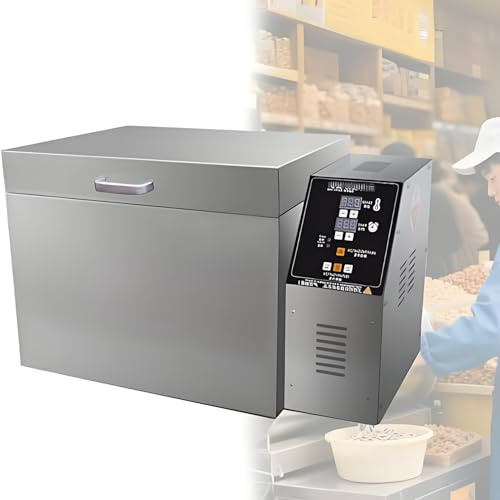 PioMue Electric Nut Roaster,Fully Automatic Coffee Bean Roaster,with Stainless Steel Heating Tube,for Baking Coffee, Chestnut, Grain Type5