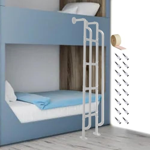 Emergency Escape Ladder with Handrails for Bunk Beds, Lofts, and Tiny Homes - Safe Window Exit Solution