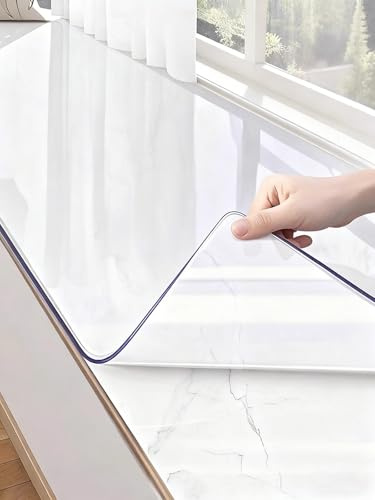 Tappetino in gomma PVC per davanzale della finestra - Protezione impermeabile per finestra a bovindo, copertura trasparente personalizzabile
