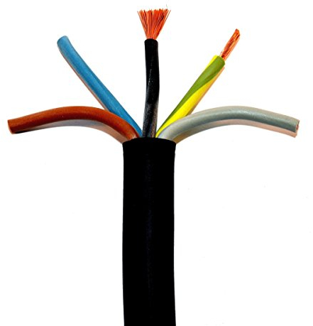 50m H07RN-F 5G2,5 Gummischlauchleitung Ring schwarz 5x2,5qmm Gummikabel