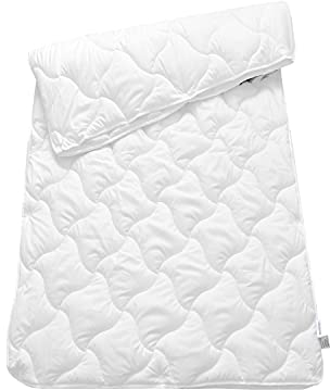 Schiesser 4-Jahreszeiten Bettdeckenset Lykke - 2-teilig - 135 x 200 cm - Weiß (Karton)