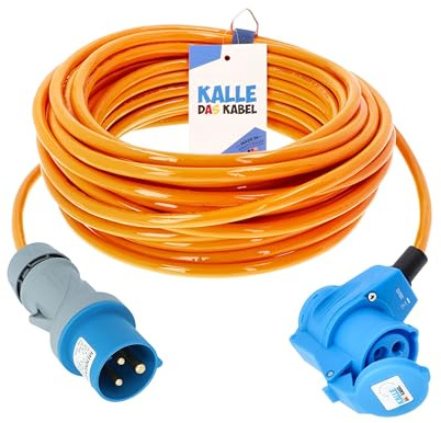 Estensione CEE Kalle Blue Signal 2,5 mm² angolare industriale BAU barca donna campeggio tubo premium completo 5 metri