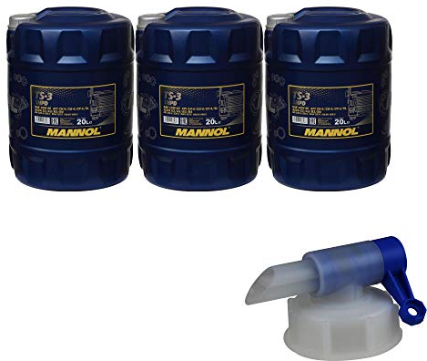 3x 20 Liter MANNOL Motoröl TS-3 SHPD 10W-40 API CH-4/CG-4/CF-4/SL + Auslaufhahn