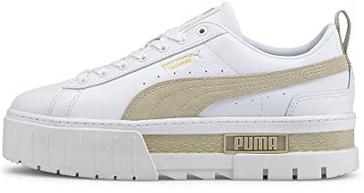 Puma Mayze Lth Wn's, Scarpe Da Ginnastica Donna, Multicolore White Peyote, 37 EU
