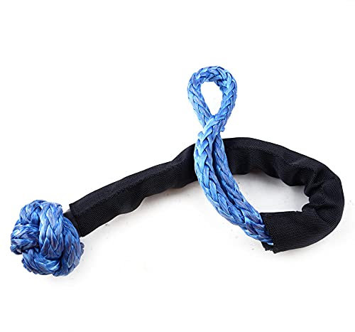 Soft Schäkel Blau Nylon Flexible Synthetische 158875 kg 16T Soft Schäkel Winde Seil Abschleppen Recovery Straps
