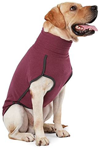 Dog Sweater Pullover Cold Weather Vest for Dogs Dog Sweatshirt & Jacket for Indoor and Outdoor Use (X-Large, Wine red)