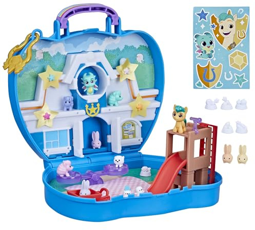 My Little Pony Mini World Magic Compact Creation Critter Eckspielzeug, baubares Spielset mit Anhängerkupplung, Trailblazer Pony für Kinder ab 5 Jahren