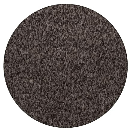 HomebyHome Runder Teppich 160 cm Braun, Einfarbiger Kurzflor Schlingenteppich für Wohnzimmer, Schlafzimmer oder Essbereich, Modern, weich & pflegeleicht