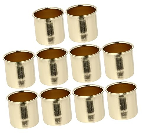 Warmhm 10 Stück Kerzenbecher Aus Eisen Kompakter Selbstgemacht Weihnachtskerzenhalter Wiederverwendbar Tragbar Für Tisch Und Heimdekoration