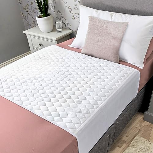 Hygge Sheets®️ Sábanas de bambú orgánico para incontinencia para adultos y niños, camas individuales, paquete de 2 unidades, sábanas 100 % impermeables, protector de colchón impermeable individual,