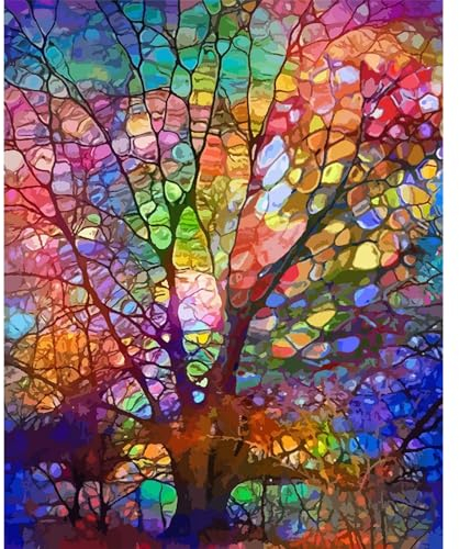 YALKIN Malen Nach Zahlen Erwachsene, Paint by Numbers Malen Nach Zahlen, DIY Landschaft mit Pinseln und Acrylfarben Handgemalt Ölgemälde Leinwand für Home Décor, Ohne Rahmen (40x50cm)