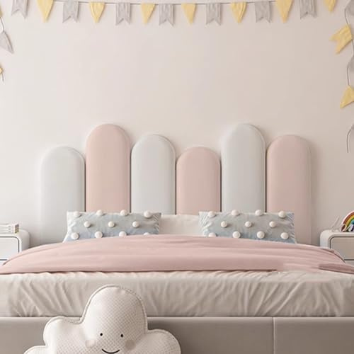 Gleedipre Simple Anti-collision Headboard Peel and stick 3D decorative wall panels Antifouling Scratch resistant Upholstered wall panels(TR01,120x55cm)