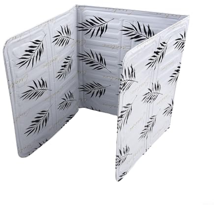 Klappblech aus Aluminiumfolie für Haushaltsherd, leicht zu reinigen und aufzubewahren (weiß)