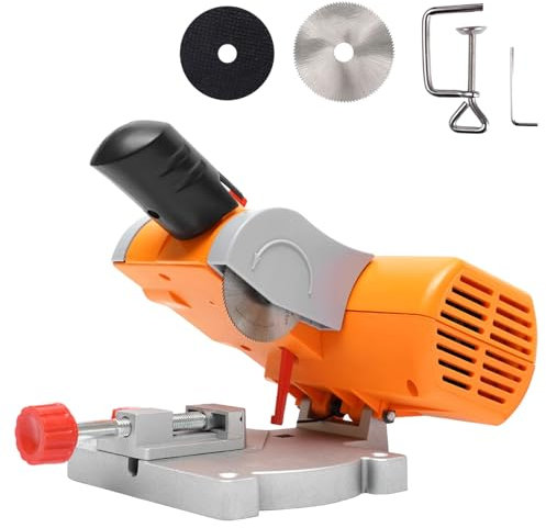 Mini-geringssåg, bärbar kapmaskin med stålblad och hartsblad, elektrisk bordsåg, max 45° justerbar vinkel, metallkapsåg för sågning av trä, plast, sten och metaller