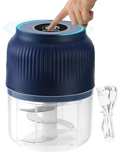Electric Garlic Grinder - Wireless Garlic Cutter, Compact Chopping Cabin | Effortless Press - Garlic - Cube Device, Electric Slicer - Helicopter, Quick Unit for D