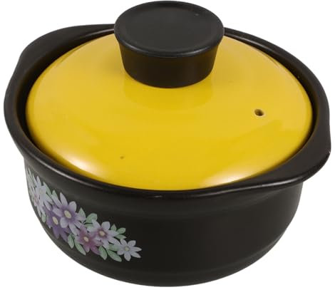 Alipis Olla Multifuncional de Barro Cacerola para Estofar y Cocinar Sopas, Apta para Uso Doméstico E Industrial