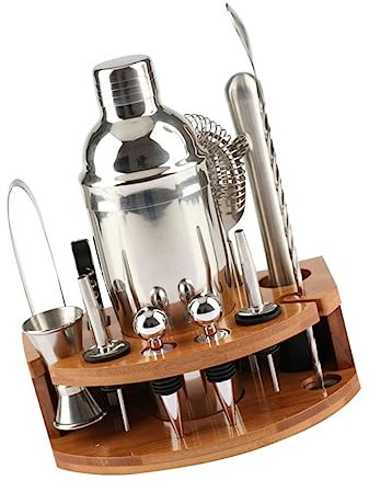 LIFKOME Coctelera Kit De Barman Herramientas De Preparación De Bebidas Accesorios De Bar para Hogar
