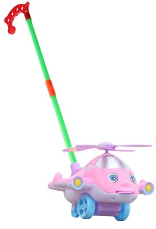 LeeQinersw Giocattolo da Passeggio con Suono di Campanello Regolabile per Lo Sviluppo Precoce dei Bambini da 1 a 3 Anni, Rosa