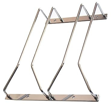 Happyyami Estante para Copas De Vino De Acero Inoxidable Colgador Portavasos De Vidrio Soporte para Tazas para Almacenamiento De Copas De Cocina o Bar