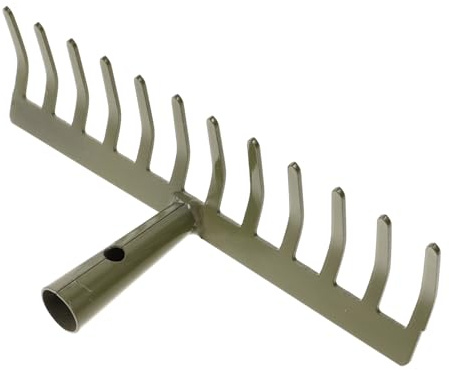 SEWACC Râteau de Jardin à Dents pour Nivellement de Pelouse Ramassage Ameublissement de Terre Outil Polyvalent pour Jardinage