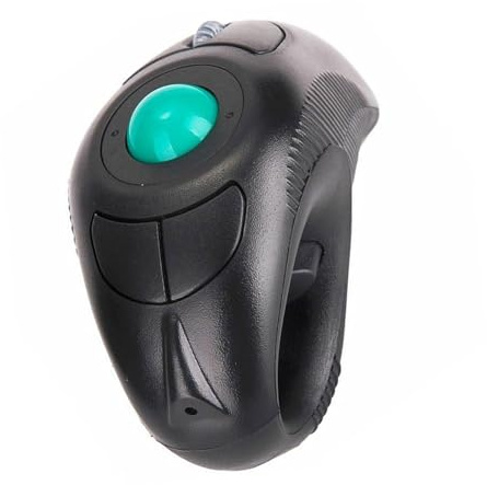 SHINEOFI Souris Trackball sans Fil Ergonomique Portable avec Contrôle Pouce USB pour PC et Ordinateur Portable Conception Forme de pour Utilisateurs et