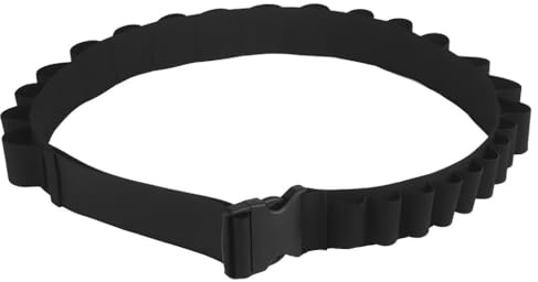 Tracolla Tattica Da 16 Colpi, Regolabile In Nylon (100-140 Cm) Con Fibbia Portatile For Attività Di Squadra, Giochi E Oggetti Di Scena Cinematografici(BLK)