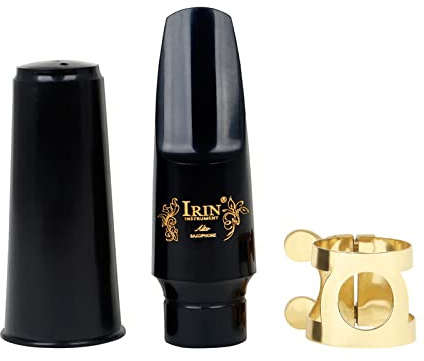 Juego de 3 boquillas profesionales para saxofón + clip + tapa de clip para instrumentos musicales Alto/Soprano, accesorios de ligadura